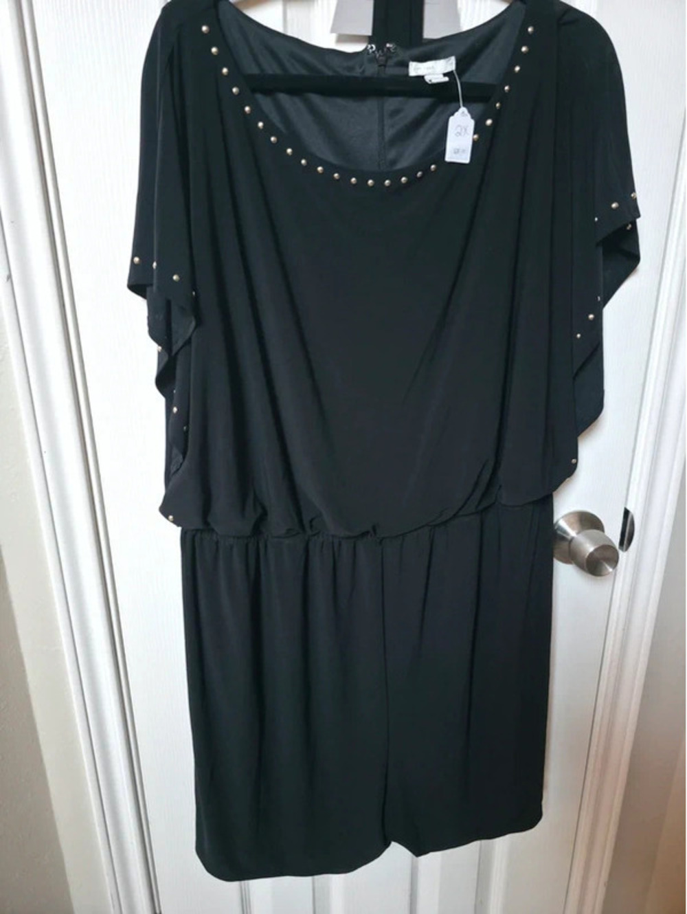 Woman's 18W romper with silver studs